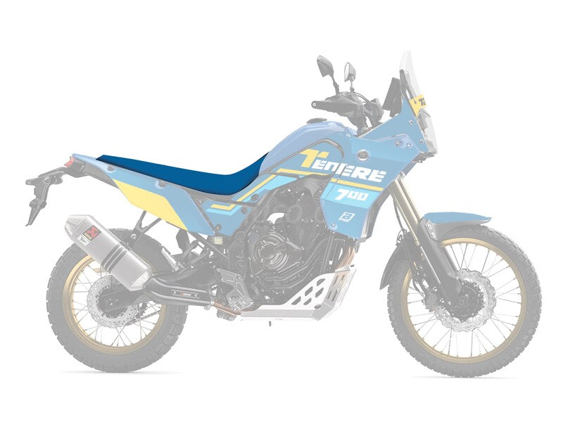 Yamaha Ténéré 700 Rally [BLACKBIRD] - Rally Ride üléshuzat - Fekete/kék - 2 db