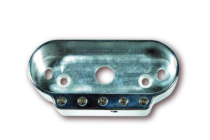 Motorkerékpár kombinált műszertartó LED-del, ezüst [MOTOGADGET]