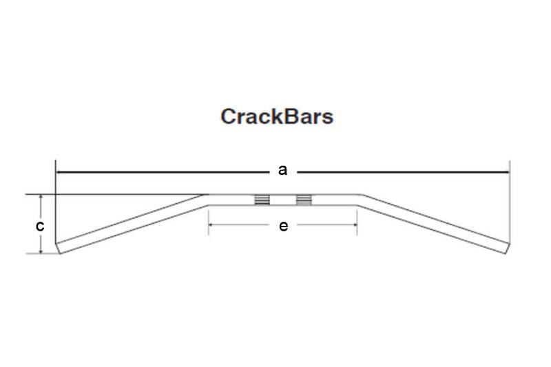 Harley Davidson Fxsb [FEHLING] - Crack Bar, 850 mm fekete
