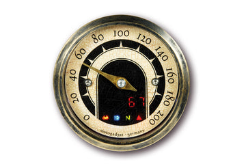 Analóg sebességmérő mst vintage sárgaréz gyűrű motorkerékpárokhoz [MOTOGADGET]