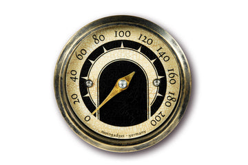 Analóg sebességmérő mst vintage sárgaréz gyűrű motorkerékpárokhoz [MOTOGADGET] - 0