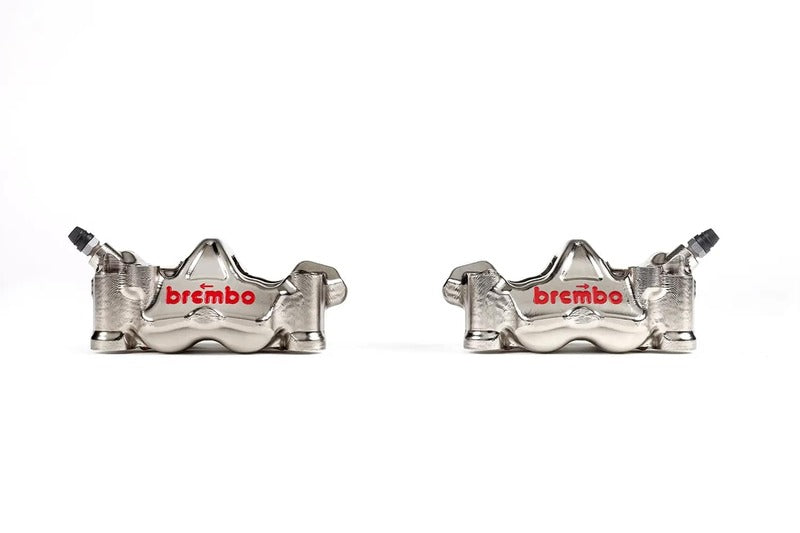 Ducati Monster 1100 [BREMBO RACING] - Pár GP4RX - 1 mm-es féknyereg (CNC megmunkálású - krómozott) (betétekkel)