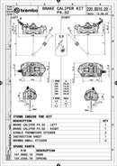 Aprilia Smv 1200 Dorsoduro [BREMBO RACING] - Pár GP4RX - 1mm-es féknyereg (CNC megmunkálású - krómozott) (betétekkel)-4