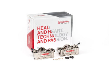 Kawasaki Ninja 1000 [BREMBO RACING] - Pár GP4RX - 18 mm-es féknyereg (CNC-vel megmunkált - krómozott) (betétekkel)