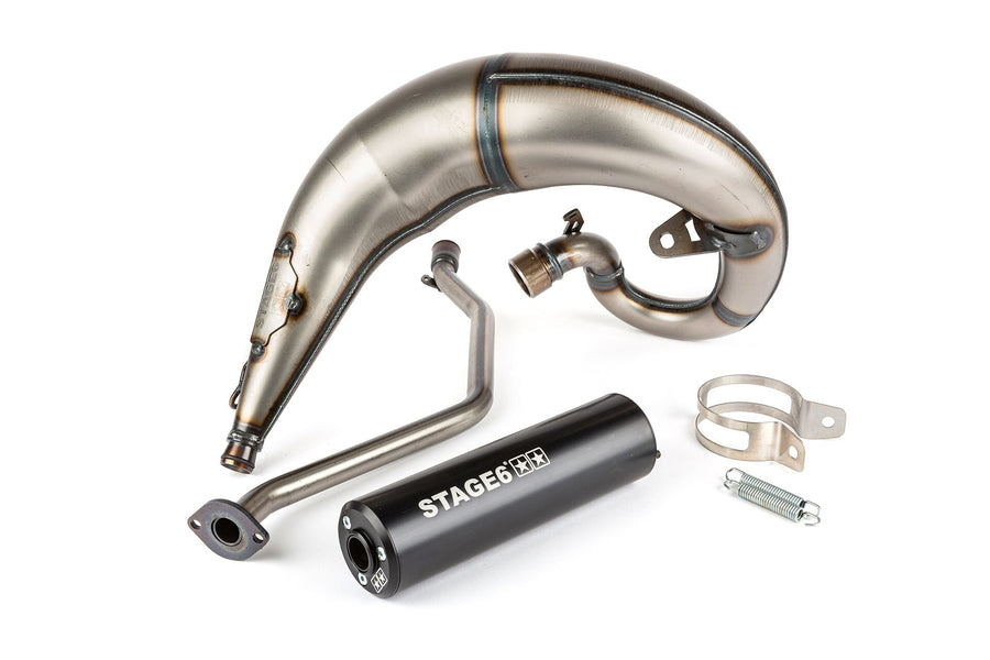 Rieju MRT Pro SM 50 2T - Auspuff Streetrace High Mount CNC Schwarz