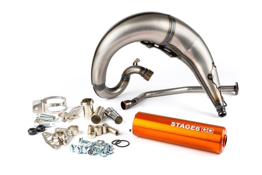 Aprilia RX Enduro 50 2T D50B0 [2007–] - Auspuff Streetrace CNC orange