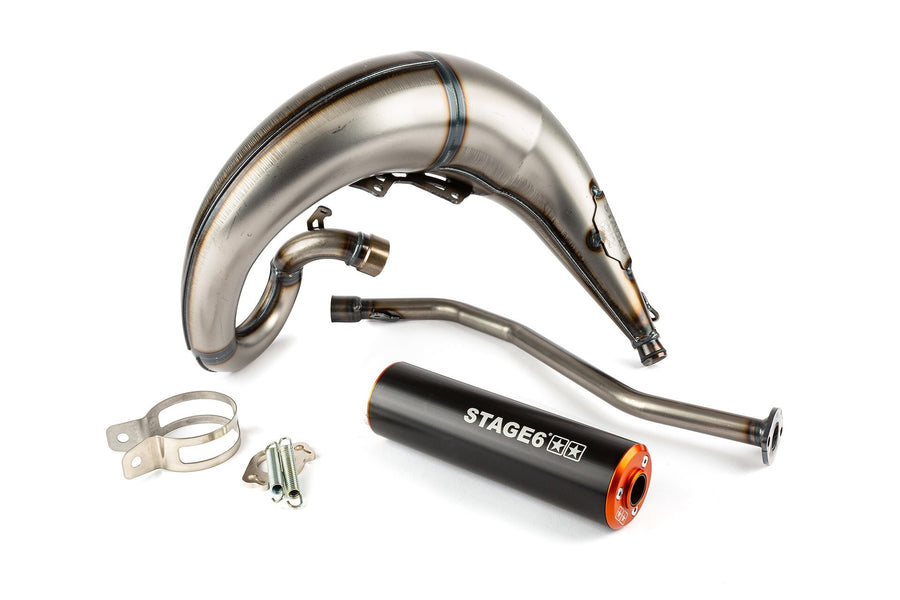 Beta RR SM 50 2T - Exhaust Streetrace High Mount bal narancssárga fekete