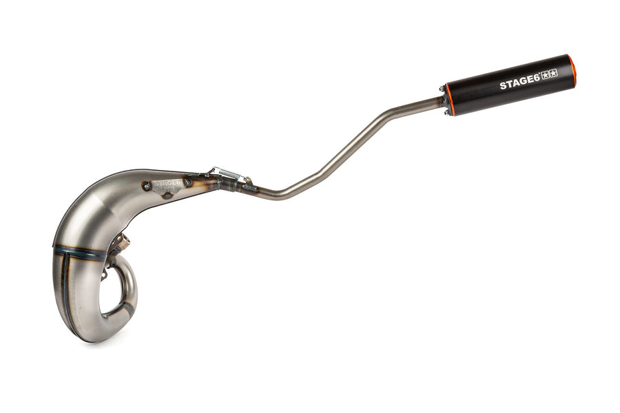Beta RR Enduro 50 2T - Auspuff Streetrace High Mount links orange schwarz