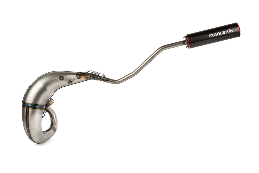 Rieju MRX Enduro Pro 50 2T AM6 - Auspuff Streetrace High Mount links rot schwarz