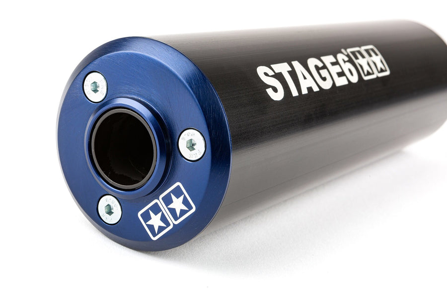 Aprilia SX 50 2T - Auspuff Streetrace Blau Schwarz
