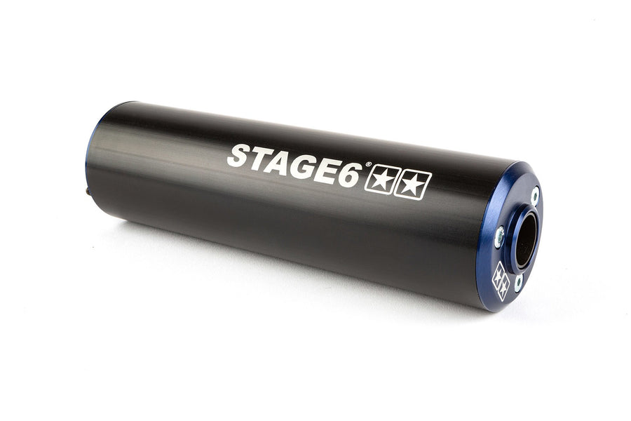 Aprilia RX Factory 50 2T - Auspuff Streetrace blau schwarz