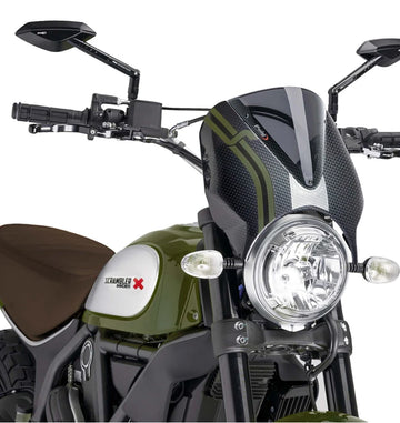 DUCATI SCRAMBLER sivatagi szán [2025] – RetroVision szélvédővédő – erős