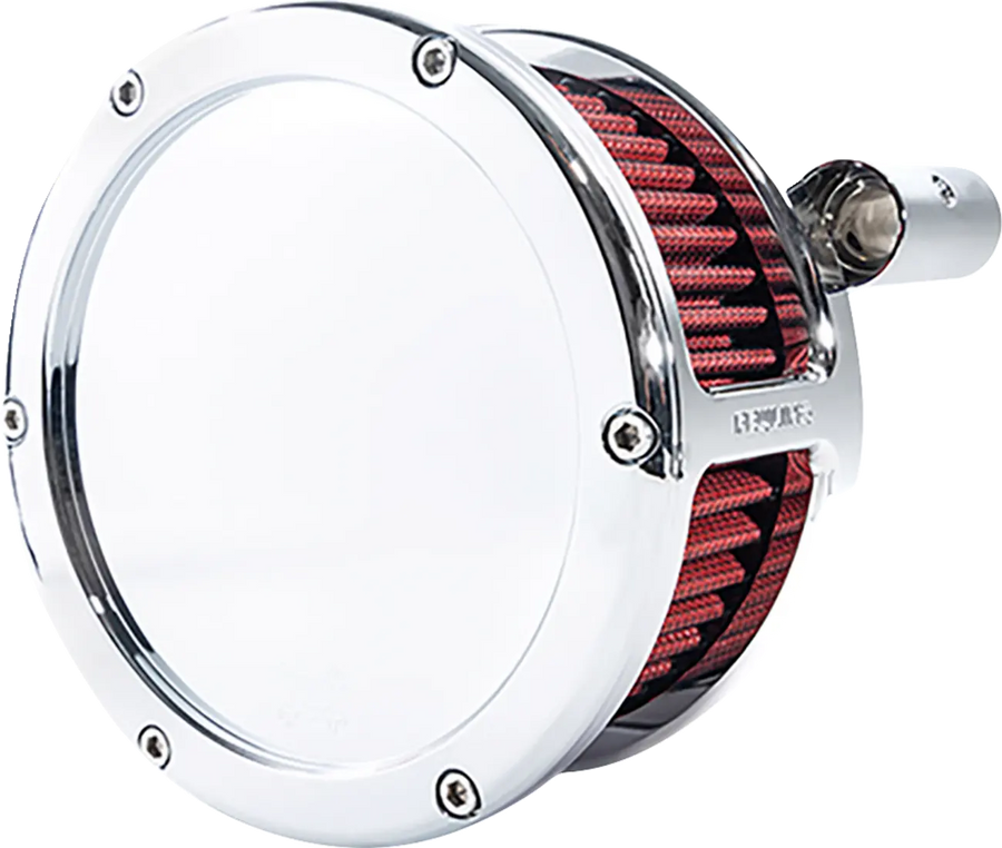 Harley-Davidson FXSE 1800 Pro Street Breakout CVO [2016-2017] - BA Luftfilterkit – Oberfläche: Verchromt, Rot – Bild 1