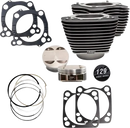Harley-Davidson FLHFB 1868 Electra Glide Highway King 114 [2023] - Big Bore Zylindersatz – Oberfläche: Pulverbeschichtet, Gefräste Lamellen, Wrinkle Black – Art.-Nr. 910-0843A – Bild 4