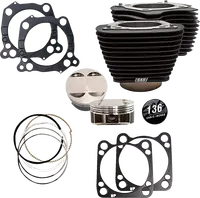 Harley-Davidson FLHTCUTG 1868 Tri Glide Ultra 114 [2025] - 132" Hochverdichtungs- / 136" Big Bore Kit – Oberfläche: Hervorgehobene Lamellen, Black Granite – Merkmal: 0,00 cm³ Kuppelvolumen – Bild 5