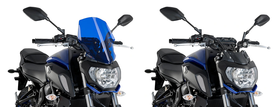 YAMAHA MT-07 [2020] - New Generation Touring Windschutzscheibe | Blau | PUIG 9667A