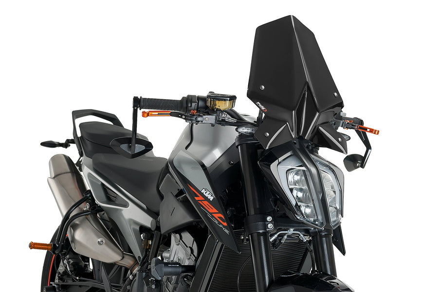 KTM 890 DUKE R [2025] - Új generációs sportszélvédő | Fekete | PUIG 9668N