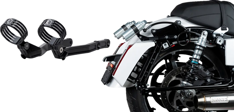 Harley-Davidson FLHXU 1977 Street Glide Ultra 121 [2025] - REVO ARC Billet Remote Reservoir Außenhalterungen – Bild 3