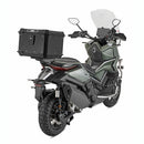 ALPINA Monolock Topcase aus Aluminium, schwarz – 44 Liter, mit Universalplatte und Montagekit