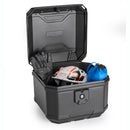 B38 BERNINA Monolock Topcase, schwarz – 38 Liter, mit Universalplatte und Montagekit