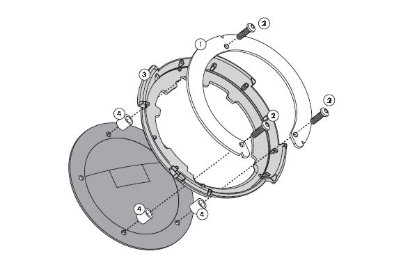 Kawasaki Versys 1000 [2012–2018] – Befestigungsring für Tanklock