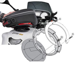 MV Agusta F4 1000 – Befestigungsring für Tanklock