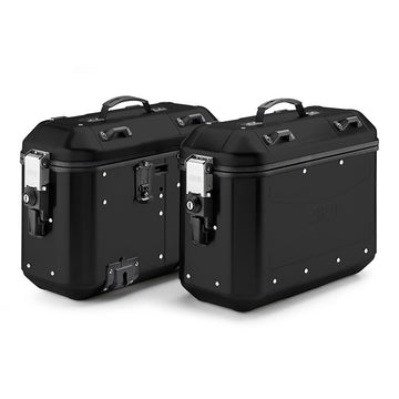 Trekker 36 Dolomiti ALU bőröndkészlet Monokey – fekete, 36 L űrtartalom