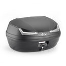 E455 Simply IV Monolock felső tok, lemezzel – 45 L., fekete, átlátszó reflektorokkal