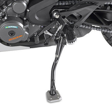 KTM Adventure 390 [GIVI] - Alumíniumból és rozsdamentes acélból készült lábhosszabbító az eredeti oldalállványhoz