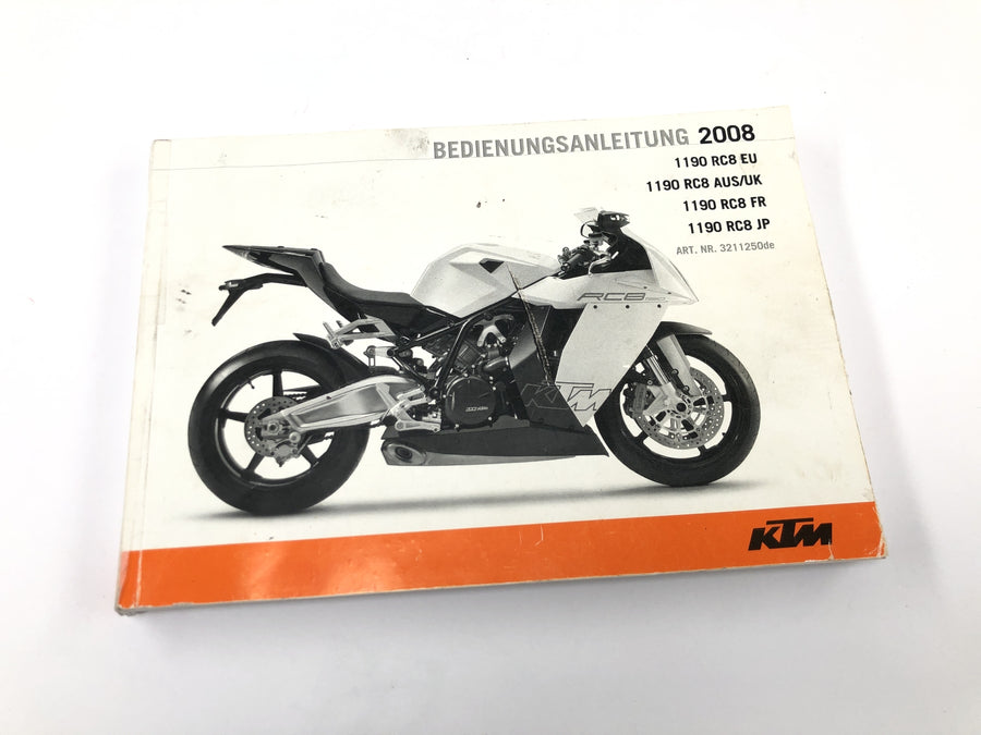 KTM 1190 RC8 [2008] – Használati útmutató Vezetői kézikönyv
