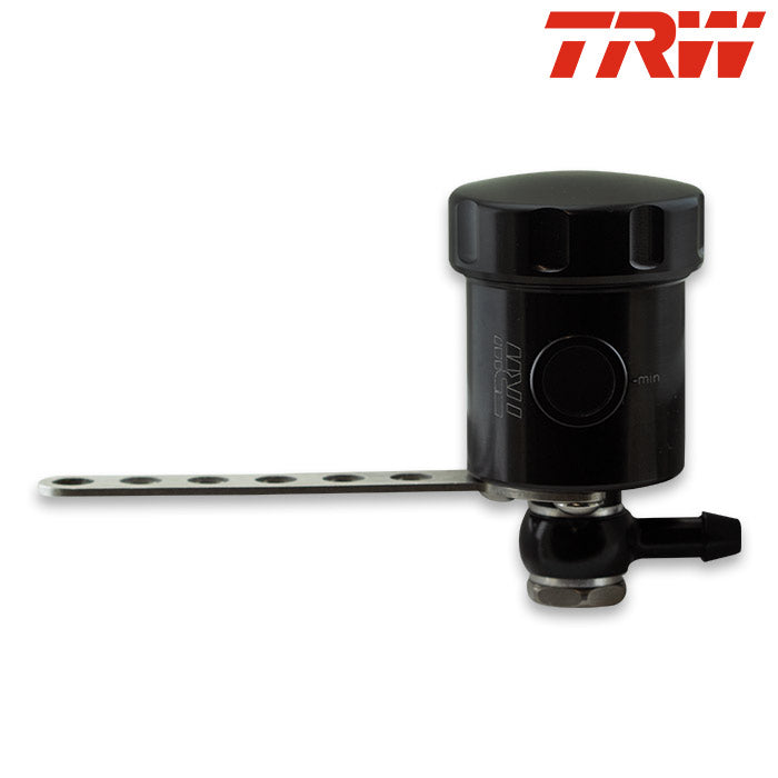 Fékfolyadék tartály "TRW" - 15 ML, Ø 44mm x W 33mm, alumínium, fekete, oldalsó csatlakozás
