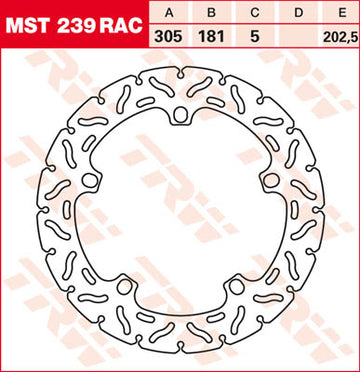 Merev féktárcsa - MST239RAC