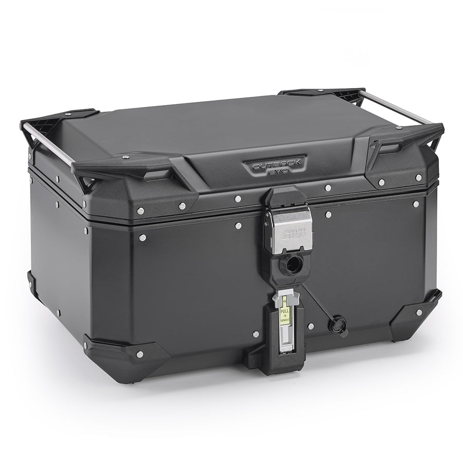 Alu-Topcase schwarz Trekker Outback EVO Monokey – 58 Liter / SMART SECURITY LOCK