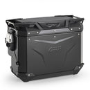 Alumínium oldaltáska Trekker Outback EVO 40, fekete - oldalra eltolva, jobb, SMART SEC. ZÁR