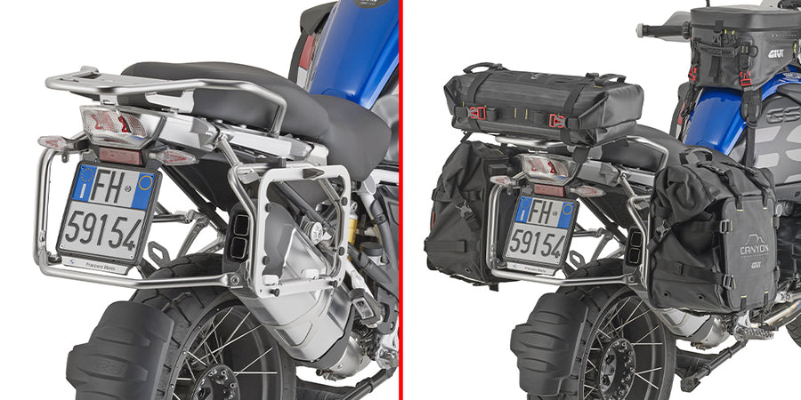 BMW R 1250 GS Adventure [GIVI] - Köszörült alumíniumból készült adapter a MONOKEY® oldaltokok használatához