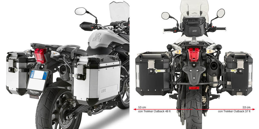 Triumph Tiger 800 XR [2011–2017] – Stahlrohr-Seitenkofferträger Cam-Side