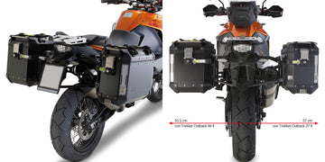 KTM 1190 Adventure R [2013–2016] – Stahlrohr-Seitenkofferträger Cam-Side