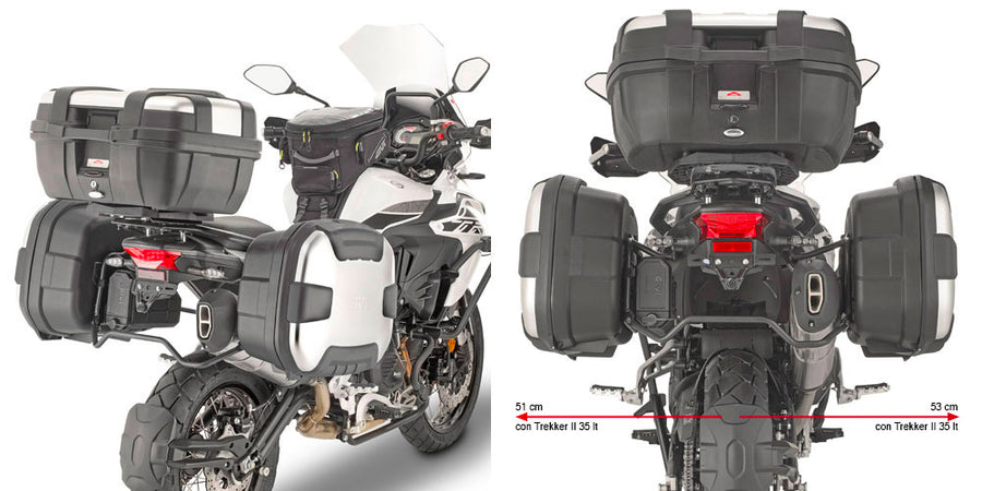 Benelli TRK 502 X [GIVI] - oldalsó toktartó MONOKEY® vagy RETRO FIT tokokhoz