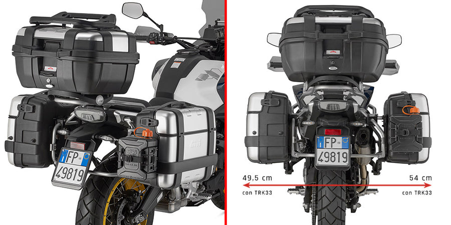 CF Moto MT ADV 700 [GIVI] - Oldalsó toktartó MONOKEY® tokokhoz Közvetlenül az oldalsó csomagtartóra szerelhető
