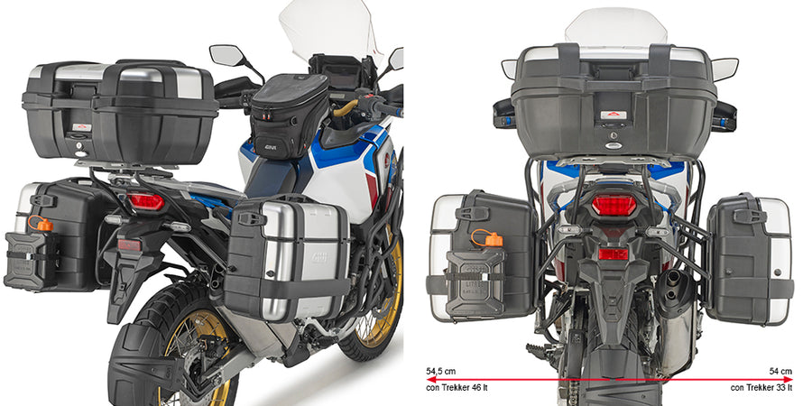 Honda CRF 1100 L Africa Twin Adventure Sports [GIVI] – Oldalsó toktartó PL ONE-FIT a MONOKEY® konfigurációhoz