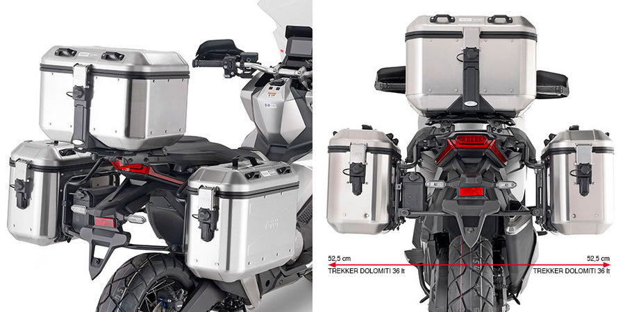 Honda X-ADV 750 [GIVI] - Oldalsó táskatartó PL ONE-FIT a MONOKEY® oldaltáskák vagy táskák konfigurálásához