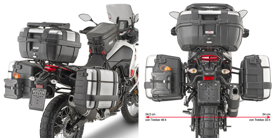 Yamaha Ténéré 700 [GIVI] - PL ONE-FIT oldaltáskatartó a MONOKEY® oldaltáskák vagy táskák konfigurálásához