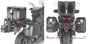 Yamaha Tracer 9 / Tracer 9 GT / Tracer 9 GT+ [GIVI] - Stahlrohr-Seitenkofferträger PL ONE-FIT für die Trekker Outback