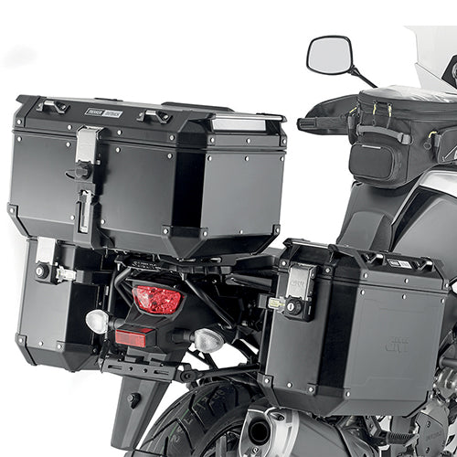 Suzuki V-Strom 1050 DE [GIVI] - Cső alakú acél oldalsó toktartó PL ONE-FIT a Trekker Outback MONOKEY®-hez