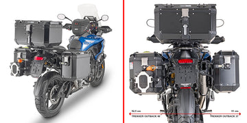 Triumph Tiger 1200 GT / GT Pro [GIVI] - Stahlrohr-Seitenkofferträger PL ONE-FIT für die Trekker Outback MONOKEY®