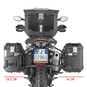 KTM Adventure 790 [GIVI] - Stahlrohr-Seitenkofferträger PL ONE-FIT für die Trekker Outback MONOKEY®