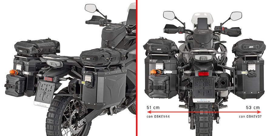 CF Moto MT-X 800 [2025-2026] - Cső alakú acél oldalsó háztartó PL ONE-FIT bütyökoldali