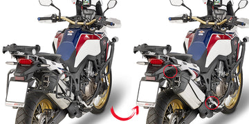 Honda CRF 1000 L Africa Twin [GIVI] - Kivehető oldalsó toktartó MONOKEY® vagy RETRO FIT tokokhoz az eredeti