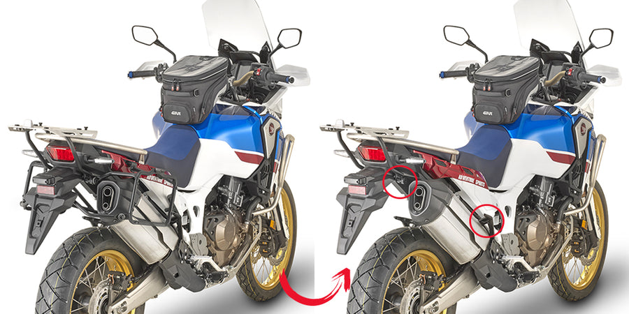 Honda CRF 1000 L Africa Twin Adventure Sports [GIVI] - Kivehető oldalsó toktartó MONOKEY® vagy RETRO FIT tokokhoz