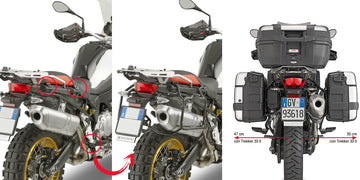 BMW F 800 GS [GIVI] - Kivehető oldalsó toktartó MONOKEY® vagy RETRO FIT tokhoz